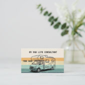 RV Van Life Visitenkarte (Stehend Vorderseite)
