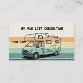 RV Van Life Visitenkarte (Vorderseite)