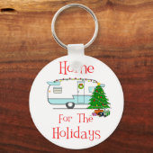 RV-Zuhause für den Schlüsselanhänger für Feiertage (Vorderseite)