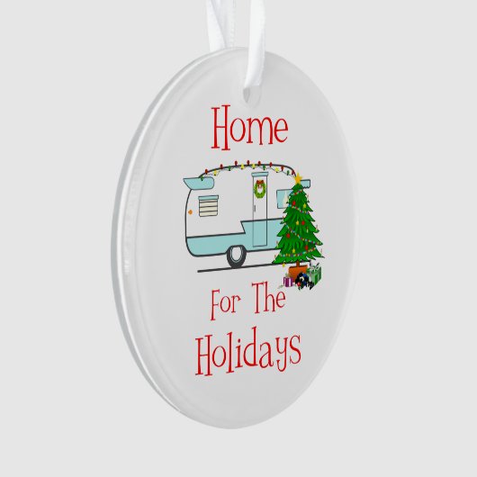 RV-Zuhause für Feiertage Ornament (Vorderseite)