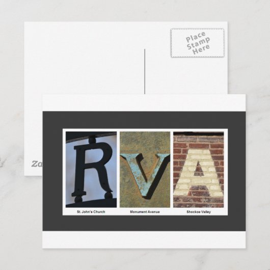 RVA-Foto-Collage Postkarte (Vorne/Hinten)