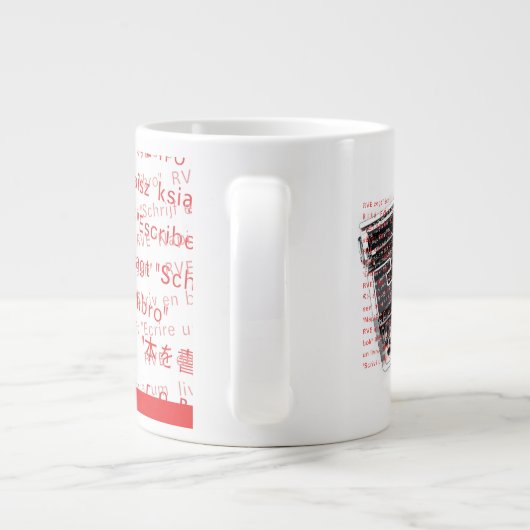 RVE SAYS: "Write A Book" Jumbo-Tasse (Rückseite)