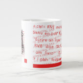 RVE SAYS: "Write A Book" Jumbo-Tasse (Vorderseite)
