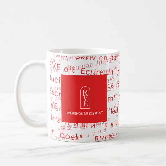 RVE SAYS: "Write A Book" Klassische Tasse (Links)
