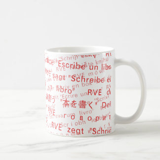 RVE SAYS: "Write A Book" Klassische Tasse