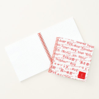 RVE SAYS: "Write A Book" Square Journal Notizblock