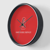 RVE WAREHOUSE DISTRICT Round Clock Uhr (Winkel)