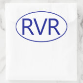 RVR Oval Car Sticker (Tasche)