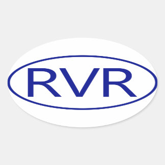 RVR Oval Car Sticker
