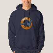 RVRR-Cartoon-Logo-Navy Hoodie (Vorderseite)