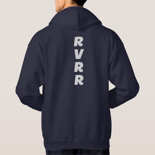 RVRR Navy Hoodie (Rückseite)