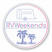 RVWeekends Sticker (Vorderseite)