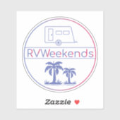 RVWeekends Sticker (Blatt)