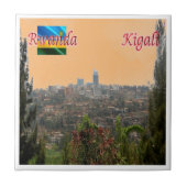 RW004 KIGALI, Downtown, Ruanda, Afrika, Fliese (Vorderseite)