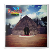 RW008 RWANDA, Nyanza Mwami Palace, Afrika, Fliese (Vorderseite)