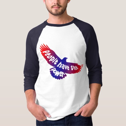 RW&B Leute-Power ~ hochfliegender Adler T-Shirt (Vorderseite)