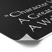 RW Emerson Intellect & Character Quote Posters Poster (Ecke)