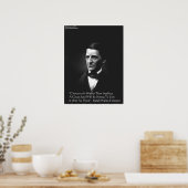 RW Emerson Intellect & Character Quote Posters Poster (Küche)