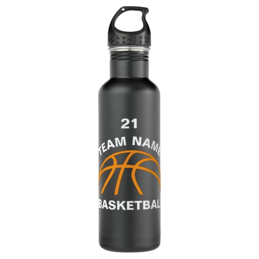 RWA Sportswear - Custom Basketball Team Edelstahlflasche (Vorderseite)