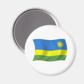 Rwanda Flag Magnet (Vorderseite/Rückseite)
