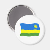 Rwanda Flag Magnet (Vorderseite/Rückseite)