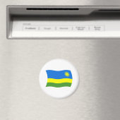 Rwanda Flag Magnet (In Situ (Geschirrspüler))
