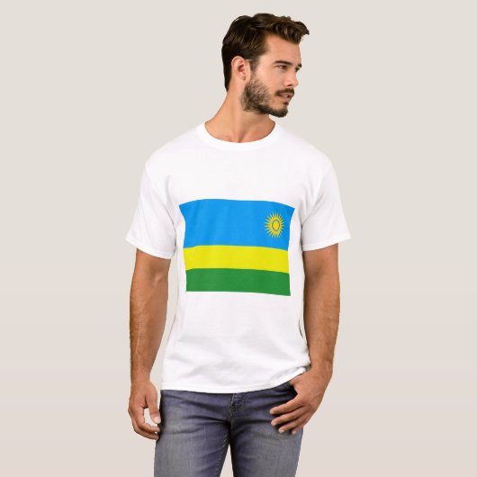 Rwanda Flag T-Shirt (Vorne ganz)