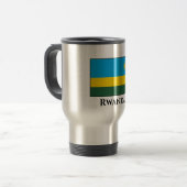 Rwanda Flag Travel Mug Reisebecher (Vorderseite Links)