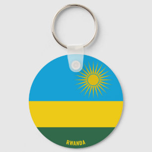 Rwanda-Flagge Charmant Patriotisch Schlüsselanhänger