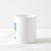 Rwanda Heart Flag Kaffeetasse (Mittel)