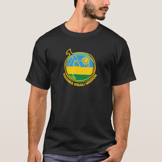 Rwanda Kigali LDS Mission Proud Mormon Missionary T-Shirt (Vorderseite)