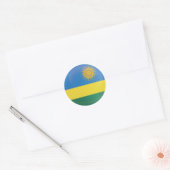 Rwanda Round Icon Flag Runder Aufkleber (Umschlag)