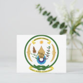 Rwanda-Wappen Postkarte (Stehend Vorderseite)