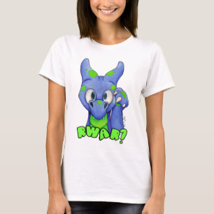 RWAR? (Blau) niedlicher brüllender Babydrache T-Shirt
