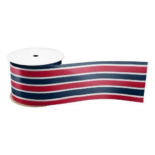 RWB Baseball-Akkord. Streifen 1-SATIN RIBBON SPOOL Satinband