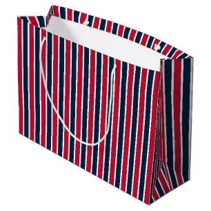RWB Baseball-Koordinationsstreifen 1-GIFT BAG L Große Geschenktüte
