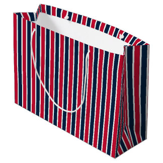 RWB Baseball-Koordinationsstreifen 1-GIFT BAG L Große Geschenktüte