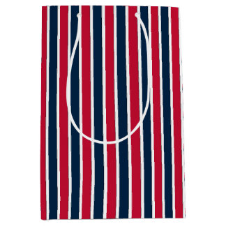RWB Baseball-Koordinationsstreifen 1-GIFT-BAG Mittlere Geschenktüte