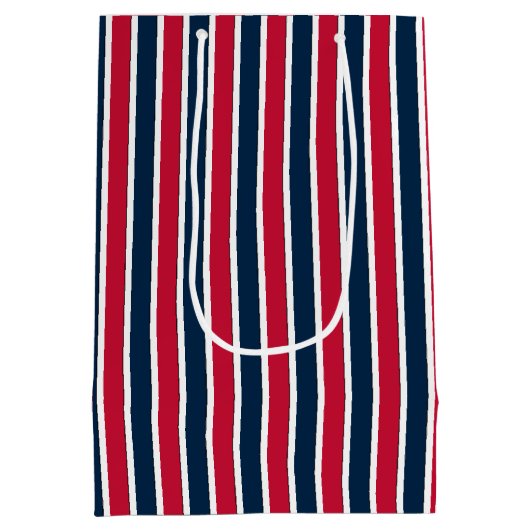 RWB Baseball-Koordinationsstreifen 1-GIFT-BAG Mittlere Geschenktüte (Rückseite)