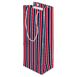 RWB Baseball-Koordinationsstreifen 1-WEIN-GIFT-BAG Geschenktüte Für Weinflaschen
