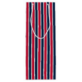 RWB Baseball-Koordinationsstreifen 1-WEIN-GIFT-BAG Geschenktüte Für Weinflaschen (Rückseite)