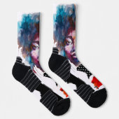 RWB Black and Beautiful American II Crew Socks Socken (Rechts)