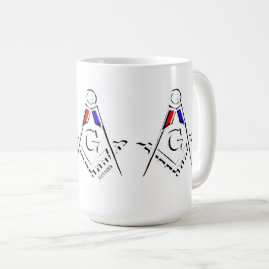 (RWB) Masonic Minds Kaffeetasse (VorderseiteRechts)