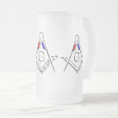 (RWB) Masonic Minds Mattglas Bierglas (VorderseiteRechts)