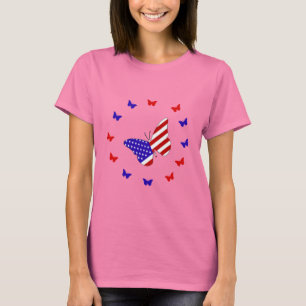 RWB Normallack-Schmetterling T-Shirt