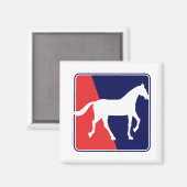 RWB-Pferd Magnet (Vorderseite/Rückseite)