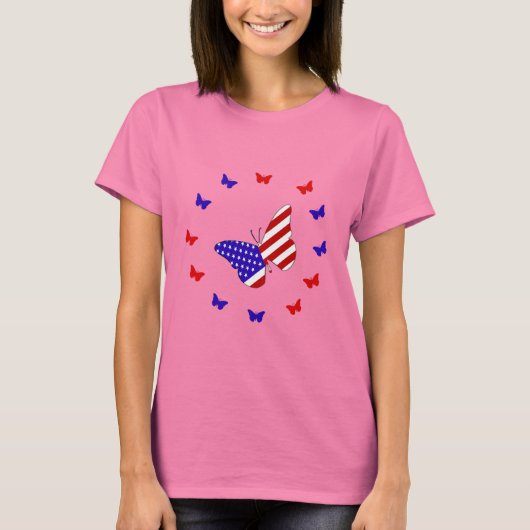 RWB Solid Color Butterfly T-Shirt (Vorderseite)