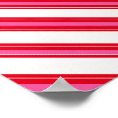 RWCCS RED WHITE CANDYCANE STRIPES BACKGRUNDS PATT POSTER (Ecke)