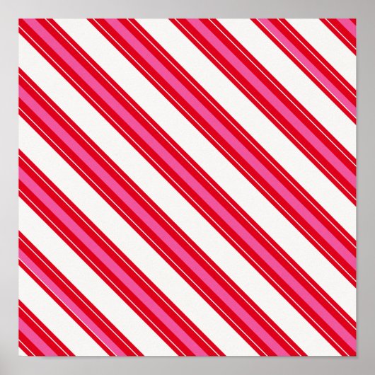 RWCCS RED WHITE CANDYCANE STRIPES BACKGRUNDS PATT POSTER (Vorne)