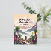Rwenzori-Gebirge Uganda Postkarte (Stehend Vorderseite)